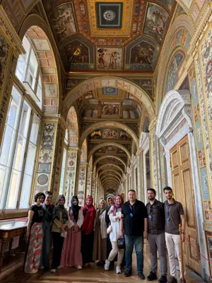 Rusya turu, Hermitage Museum St. Petersburg saray koridoru
