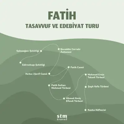 Fatih tasavvuf ve edebiyat turu, İstanbul tarihi camii ve türbeleri