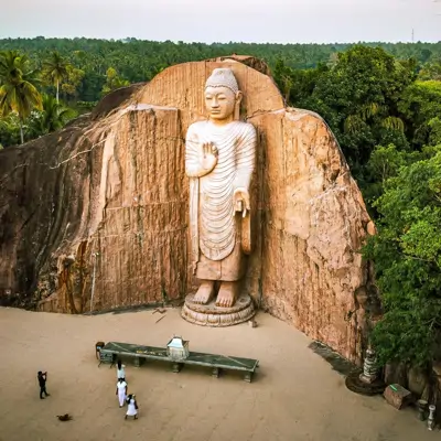 Sri Lanka turu, Gal Vihara Buda Heykeli manzarası