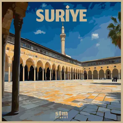 Suriye turu, Şam Ulu Camii avlusu ve minare manzarası