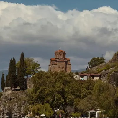 Balkan turu, Ohrid Aziz Jovan Kaneo Kilisesi Makedanya manzarası