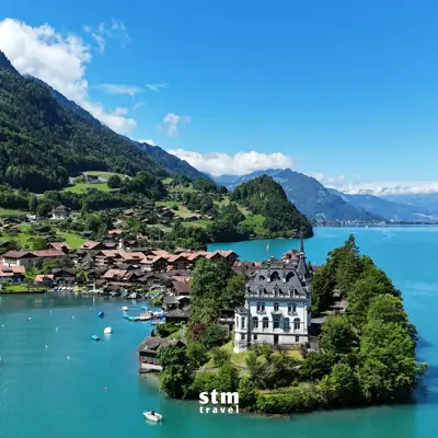 İsviçre turu, Brienz Gölü ve Özsürü Kasabası manzarası