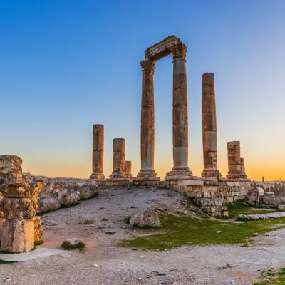 Ürdün turu, Amman Hercules Tapınağı antik roma kolonları