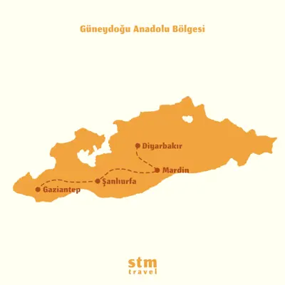 Güneydoğu Anadolu turu, Diyarbakır, Mardin ve Gaziantep şehirleri