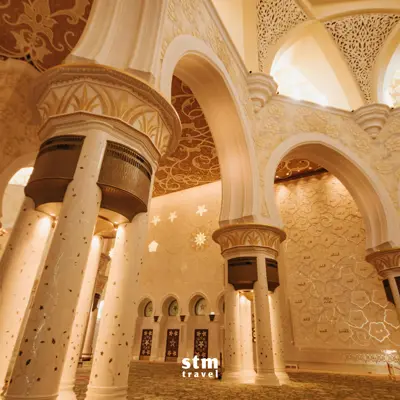 Dubai turu, Sheikh Zayed Camii iç mimarisi ve sütunları