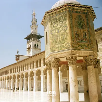 Suriye turu, Şam Emevi Camii avlu ve minaresi